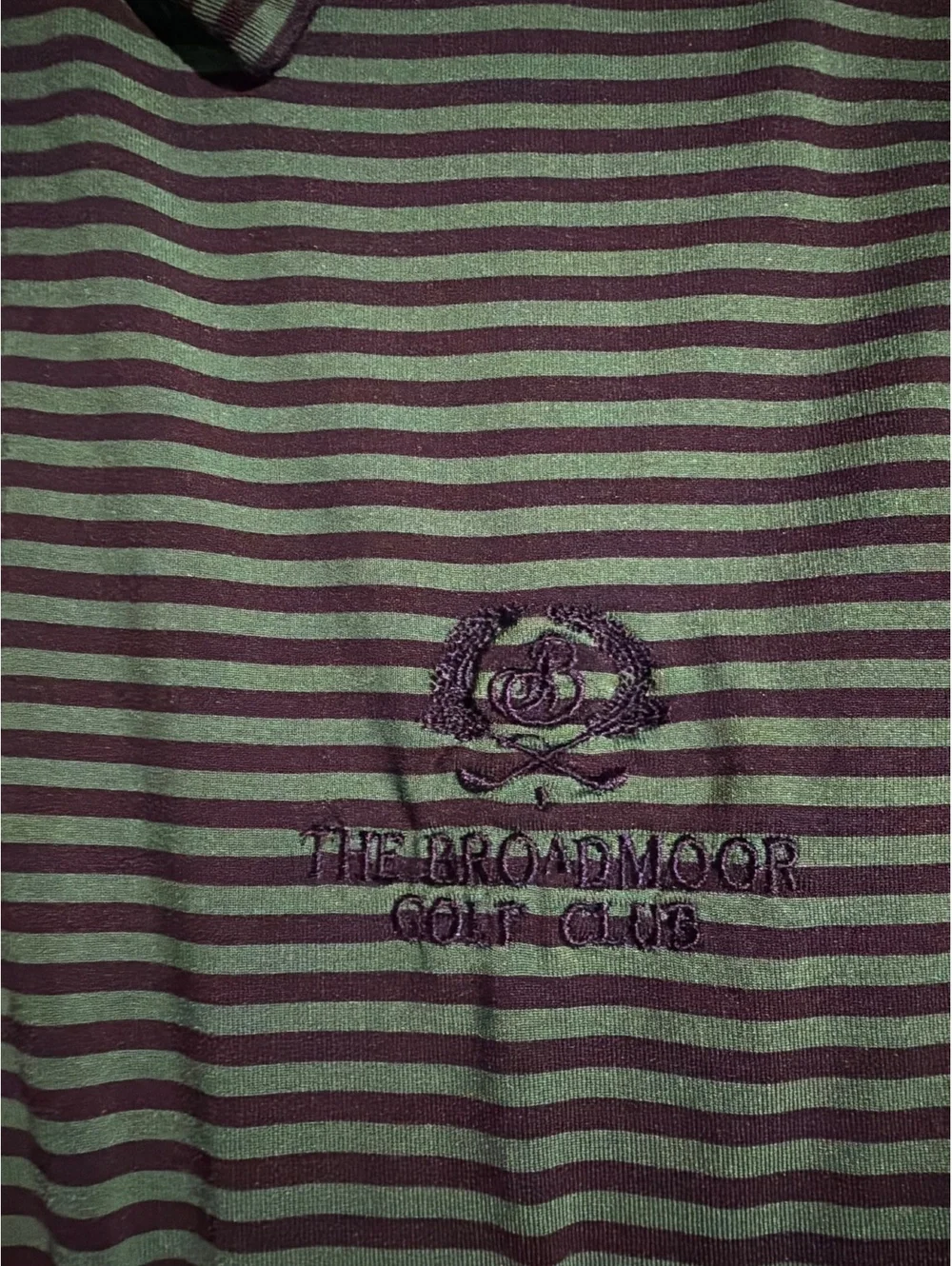 Ralph Lauren RLX Broadmoor Golf Club Striped Polo Shirt